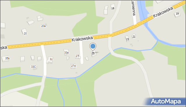 Limanowa, Krakowska, 25, mapa Limanowa