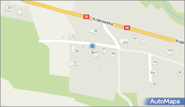 Limanowa, Krakowska, 75, mapa Limanowa