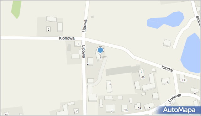 Lipie Góry, Krótka, 2, mapa Lipie Góry