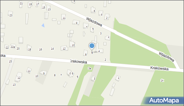 Lipno, Krakowska, 6, mapa Lipno