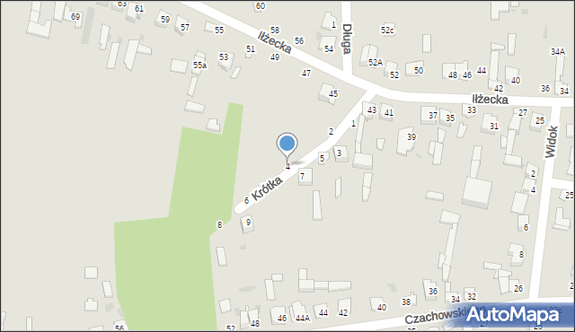 Lipsko, Krótka, 4, mapa Lipsko