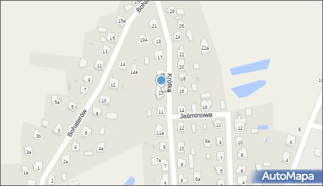 Lipusz, Krótka, 13, mapa Lipusz