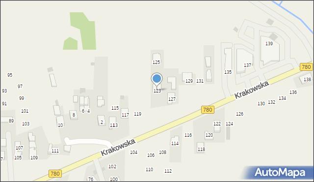 Liszki, Krakowska, 123, mapa Liszki