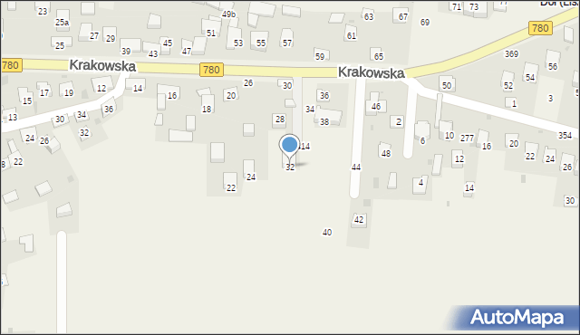 Liszki, Krakowska, 32, mapa Liszki