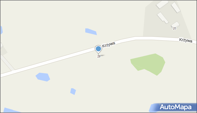 Liwa, Krzywa, 19, mapa Liwa