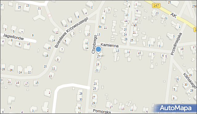 Łobez, Króla Bolesława Chrobrego, 17, mapa Łobez