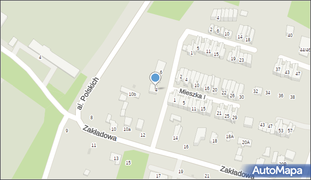 Łódź, Króla Bolesława Śmiałego, 4, mapa Łodzi