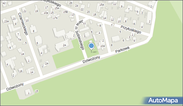 Łomianki, Króla Jana III Sobieskiego, 1, mapa Łomianki