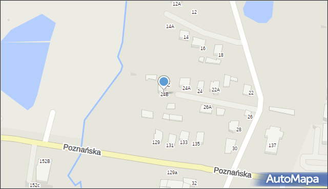 Łomża, Kraska, 24B, mapa Łomży