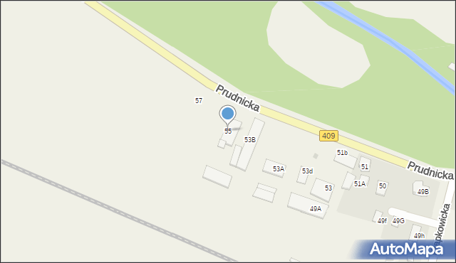 Łowkowice, Krapkowicka, 55, mapa Łowkowice