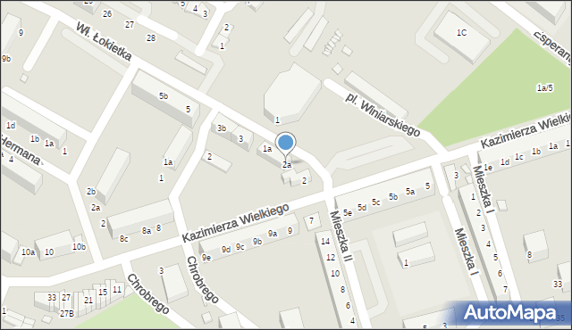 Lubań, Króla Kazimierza Wielkiego, 2a, mapa Lubań