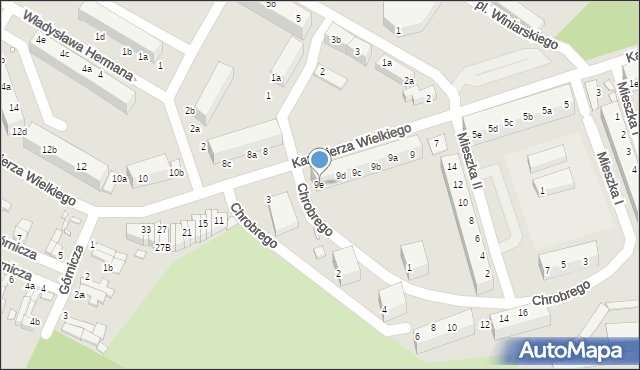 Lubań, Króla Kazimierza Wielkiego, 9e, mapa Lubań