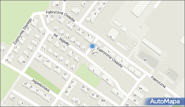 Lubań, Króla Władysława Jagiełły, 1A, mapa Lubań