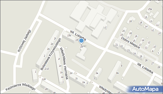 Lubań, Króla Władysława Łokietka, 13, mapa Lubań