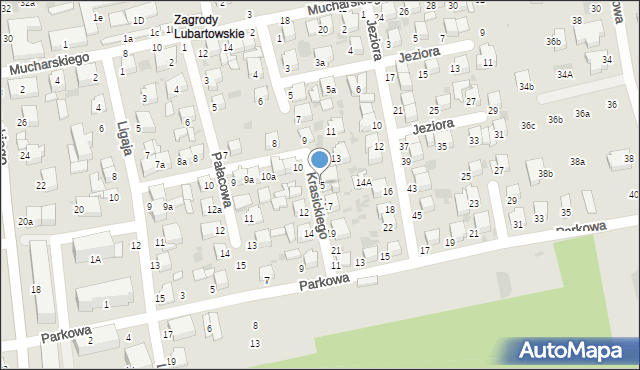Lubartów, Krasickiego Ignacego, abp., 15, mapa Lubartów