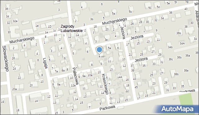 Lubartów, Krasickiego Ignacego, abp., 7, mapa Lubartów