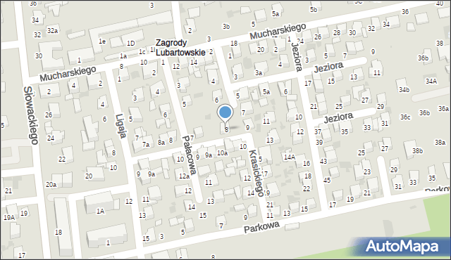 Lubartów, Krasickiego Ignacego, abp., 8, mapa Lubartów