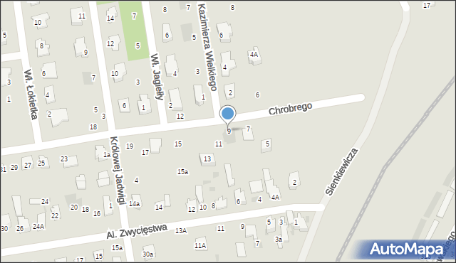 Lubartów, Króla Bolesława Chrobrego, 9, mapa Lubartów