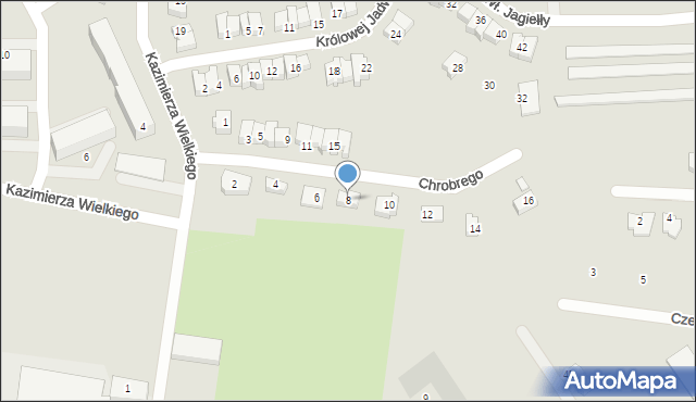 Lubawa, Króla Bolesława Chrobrego, 8, mapa Lubawa