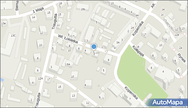 Lubin, Króla Władysława Łokietka, 2, mapa Lubin