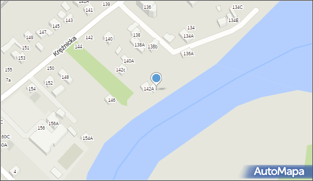 Lublin, Krężnicka, 142B, mapa Lublina