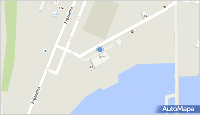 Lublin, Krężnicka, 6, mapa Lublina