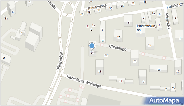 Lublin, Króla Bolesława Chrobrego, 24, mapa Lublina