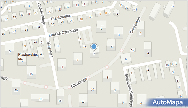 Lublin, Króla Bolesława Chrobrego, 7, mapa Lublina