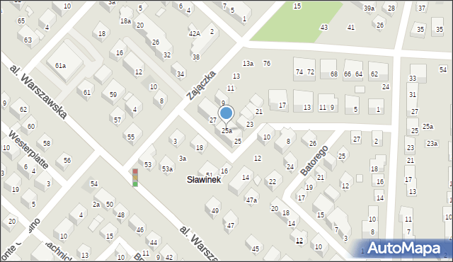 Lublin, Króla Jana III Sobieskiego, 25a, mapa Lublina