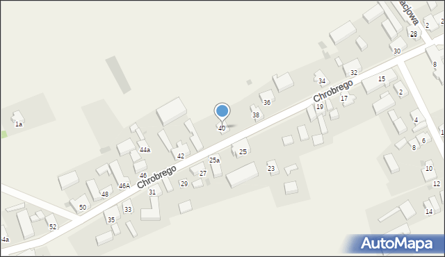 Lubno, Króla Bolesława Chrobrego, 40, mapa Lubno