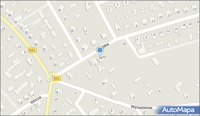 Lubowidz, Krótka, 2A, mapa Lubowidz