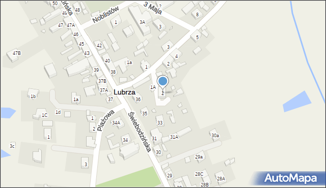 Lubrza, Krzywa, 2, mapa Lubrza