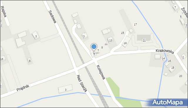 Łuczyce, Krakowska, 5, mapa Łuczyce