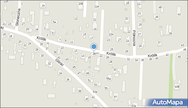 Łuków, Królik, 18, mapa Łuków