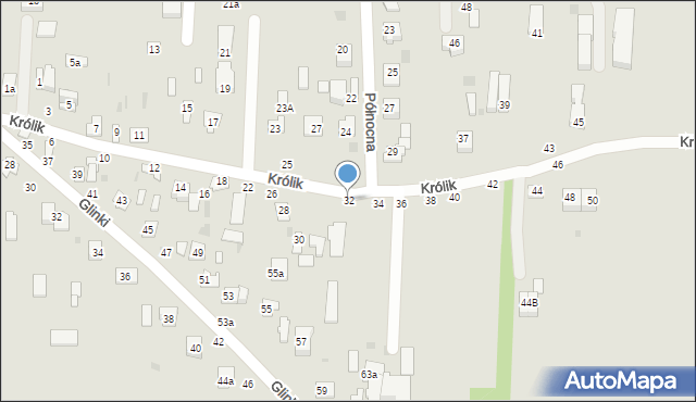 Łuków, Królik, 32, mapa Łuków