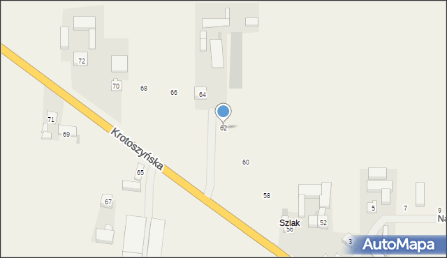 Lutogniew, Krotoszyńska, 62, mapa Lutogniew