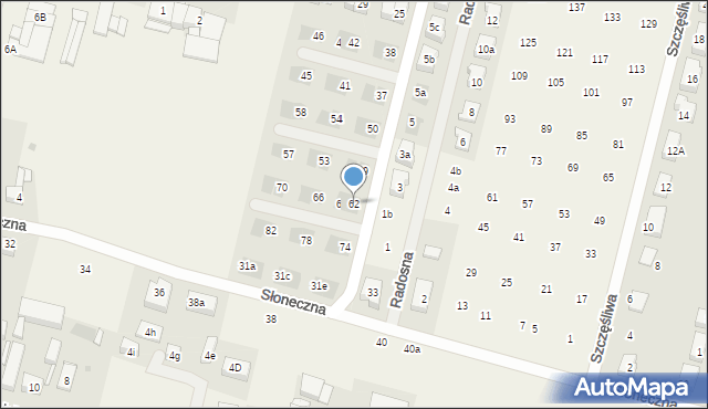 Lutynia, Króla Jana III Sobieskiego, 62, mapa Lutynia