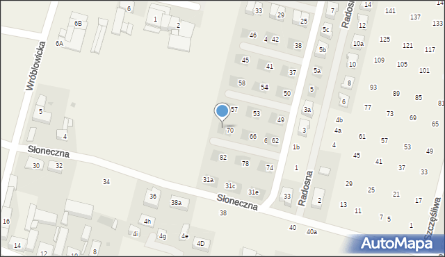 Lutynia, Króla Jana III Sobieskiego, 72, mapa Lutynia