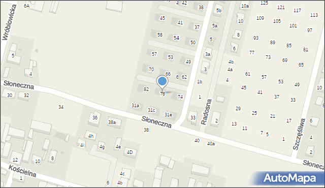 Lutynia, Króla Jana III Sobieskiego, 78, mapa Lutynia