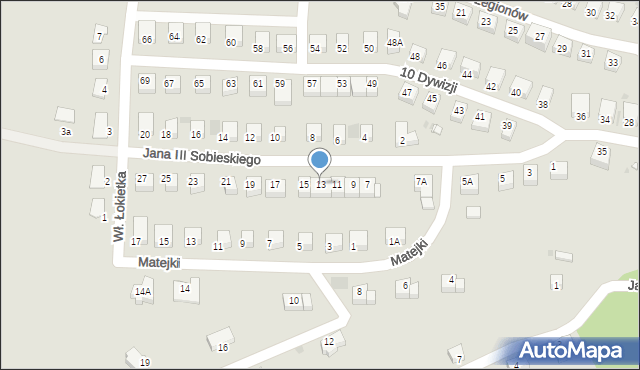 Lwówek Śląski, Króla Jana III Sobieskiego, 13, mapa Lwówek Śląski