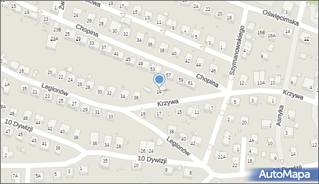 Lwówek Śląski, Krzywa, 14, mapa Lwówek Śląski