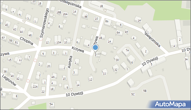 Lwówek Śląski, Krzywa, 2, mapa Lwówek Śląski