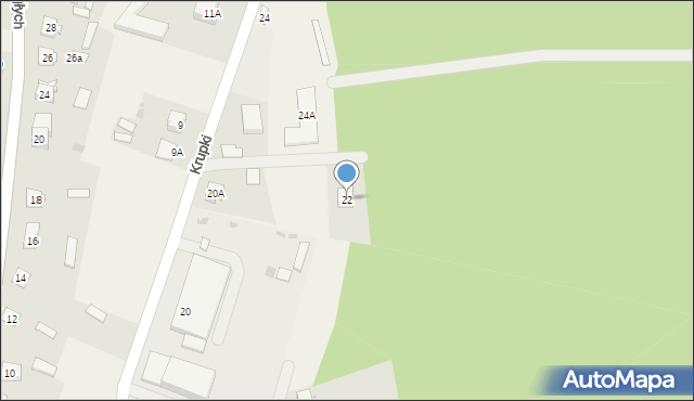 Łyse, Krupki Stanisława, 22, mapa Łyse