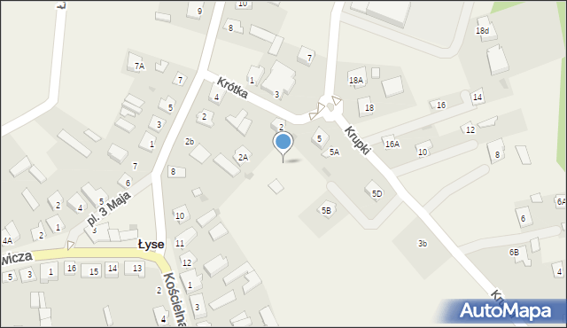 Łyse, Krupki Stanisława, 5e, mapa Łyse