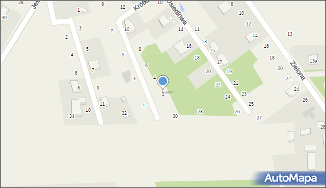 Łysiec, Krótka, 2, mapa Łysiec