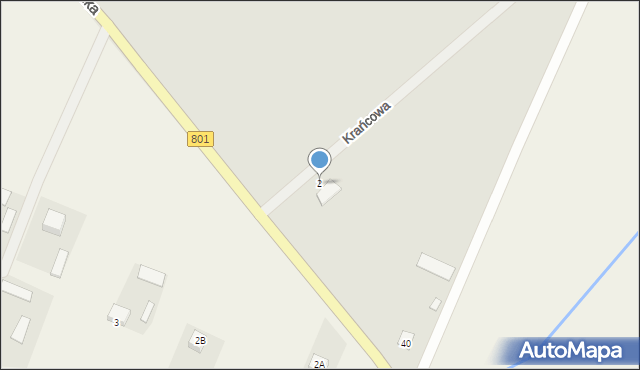 Maciejowice, Krańcowa, 2, mapa Maciejowice