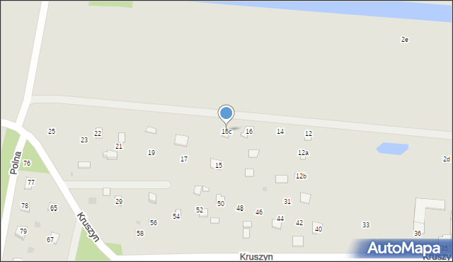 Magnuszew, Kruszyn, 18, mapa Magnuszew