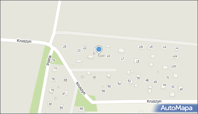 Magnuszew, Kruszyn, 27, mapa Magnuszew