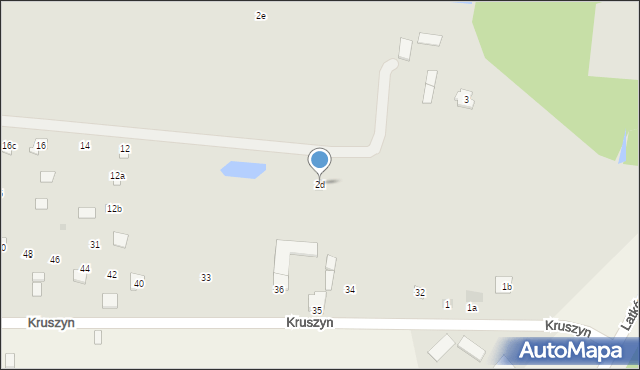 Magnuszew, Kruszyn, 2d, mapa Magnuszew