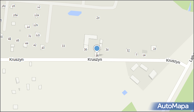 Magnuszew, Kruszyn, 35, mapa Magnuszew